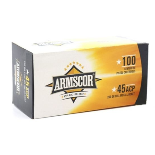 ARMSCOR 45 ACP 230 GR FMJ VALUE PACK, 100 ROUNDS - 50443