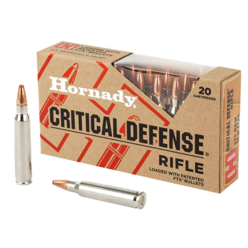 Hornady Critical Defense  223 Rem 55 gr Flex Tip eXpanding (FTX) 20 Per Box/ 10 Cs 80270