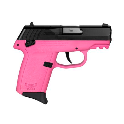 SCCY CPX-1 Handgun 9mm Luger 10rd Magazine 3.1" Barrel External Safety Only Black Slide/Pink Frame