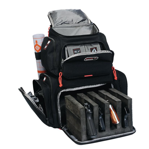 G-Outdoors Handgunner Backpack with 4 Handgun Cradle-Black