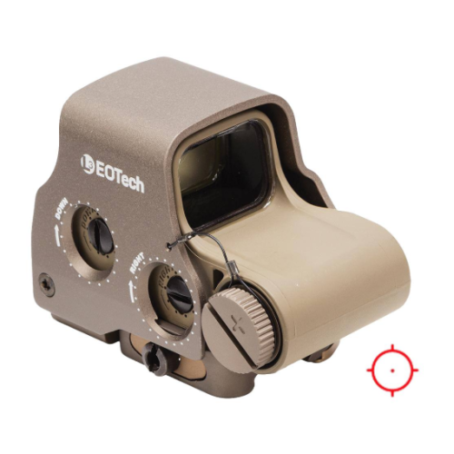 EO Tech EXPS3 TAN (2)1MOA CR123 NVCOMP SIDE BUTTONS/SINGLE QD LEVER