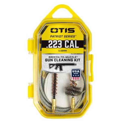 Otis Patriot Cleaning Kit 223 Rem Rifle/15 Pieces Yellow Plastic Box Case FG70125