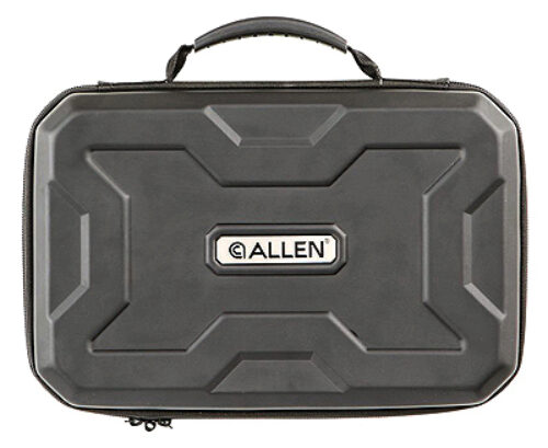 Allen EXO Handgun Case made of Polymer with Black Finish, Egg Crate Foam, Lockable Zipper & Handle