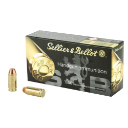 Sellier & Bellot SB40B Handgun Target 40 S&W 180 gr Full Metal Jacket (FMJ) 50 Per Box/ 20 Cs