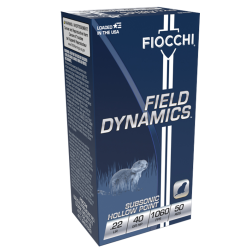 Fiocchi Field Dynamics .22 LR Subsonic Ammo 40 Grain HP 1060 500r