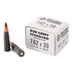 Red Army Standard 7.62x39 - 122 Grain FMJ - 20 Rounds