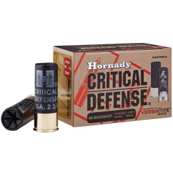 Hornady Critical Defense  12 Gauge 2.75 00 Buck Shot 10 Per Box/ 10 Cs 86240