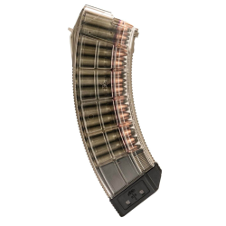 US Palm Standard  30rd 7.62x39mm For AK-47, Clear w/Black Floor Plate MA1120A