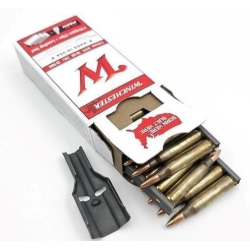 Winchester Ammo M193 5.56x45mm NATO 55 gr 3180 fps FMJ 30 Bx/20 Cs Includes Stripper Clips WM193CP