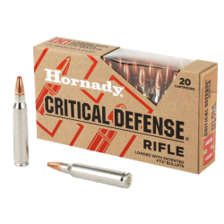 Hornady Critical Defense  223 Rem 55 gr Flex Tip eXpanding (FTX) 20 Per Box/ 10 Cs 80270