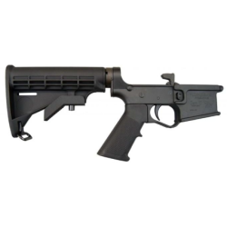 Plum Crazy Firearms Polymer Complete AR-15 Lower Receiver - Black
