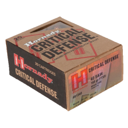 Hornady Critical Defense  40 S&W 165 gr Hornady Flex Tip eXpanding (FTX) 20 Per Box/ 10 Cs 91340