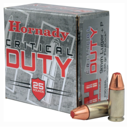 HORNADY CRITICAL DUTY 9MM +P 135GR FLX