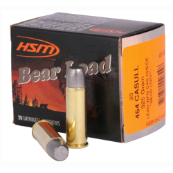 HSM BEAR LOAD 454 CASULL 325 GRAIN WIDE FLAT NOSE GAS CHECK