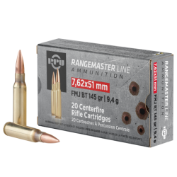 PPU PPRM762 Rangemaster 7.62x51mmNATO 145gr Full Metal Jacket Boa