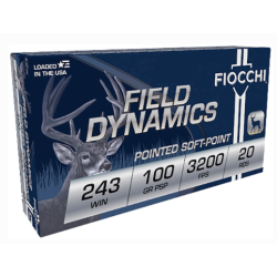 Fiocchi Field Dynamics 243 Win 100 Grain PSP