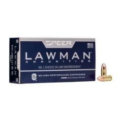 Speer Lawman Handgun Ammunition 9mm Luger 124 gr TMJ 1090 fps 50/