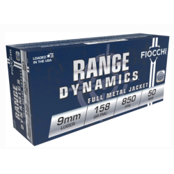 Fiocchi Range Dynamics 9mm 158 Grain FMJ