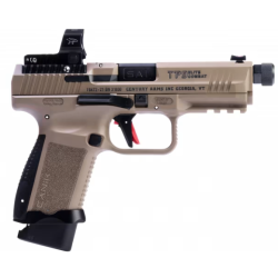 CANIK TP9 ELITE COMBAT 18RD 4.75 IN THRD MECANIK MO2 OPTIC SIGHT FDE