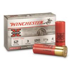 Winchester Ammo Super X Magnum Turkey 12 Gauge 3 1 7/8 oz 1210 fps Copper-Plated 5 Shot 10 Bx/10 Cs