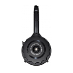 RWB DRUM MAG GLOCK 40SW 50RD BLACK POLYMER