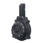 Pro Mag Drum Magazine, 9mm Colt Type, AR-15, Black, Polymer, 50-rd
