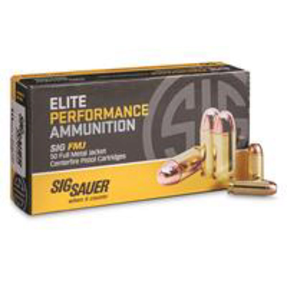 Sig Sauer Elite Ball  10mm Auto 180 gr 1250 fps Full Metal Jacket (FMJ) 50 Bx/20 Cs E10MB150