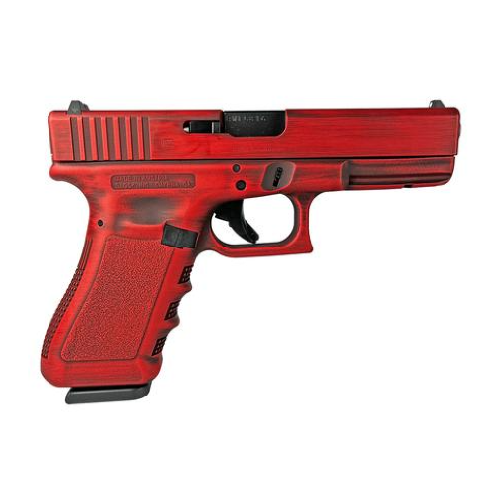 G17 GEN3 STANDARD 9MM 4.5" 2/17RD MAG AUSTRIA Red Distressed