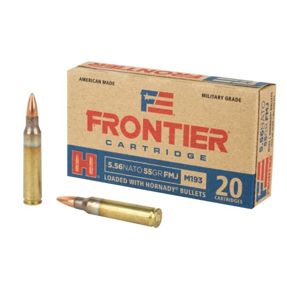Frontier Cartridge Military Grade Centerfire Rifle 5.56x45mm NATO 55 gr Full Metal Jacket (FMJ) 20rd