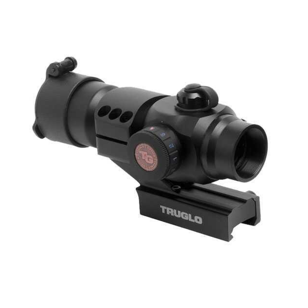 TruGlo Triton Black Anodized 1x 30mm 3 MOA Illuminated Tri-Color Center ...