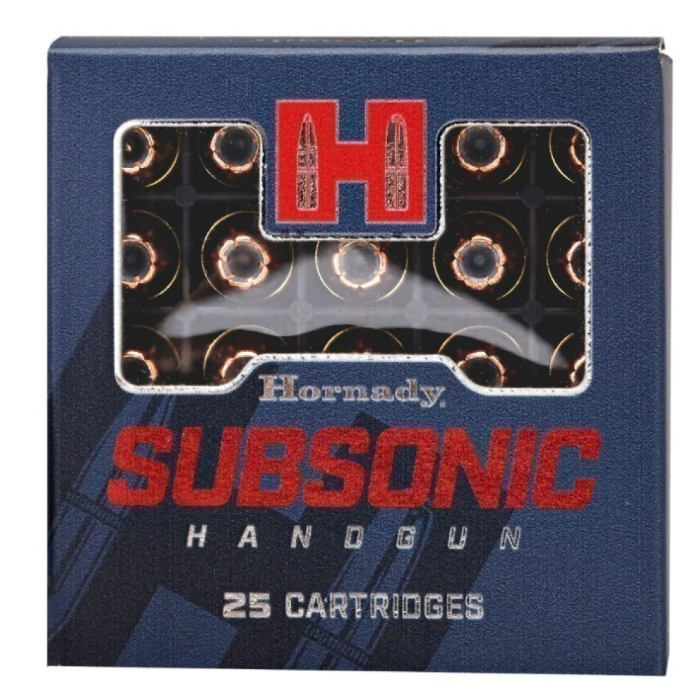 Hornady Subsonic Handgun 9mm Luger 147 gr Hornady XTP Subsonic (XTPSUB) 25 Per Box/ 10 Cs 90287