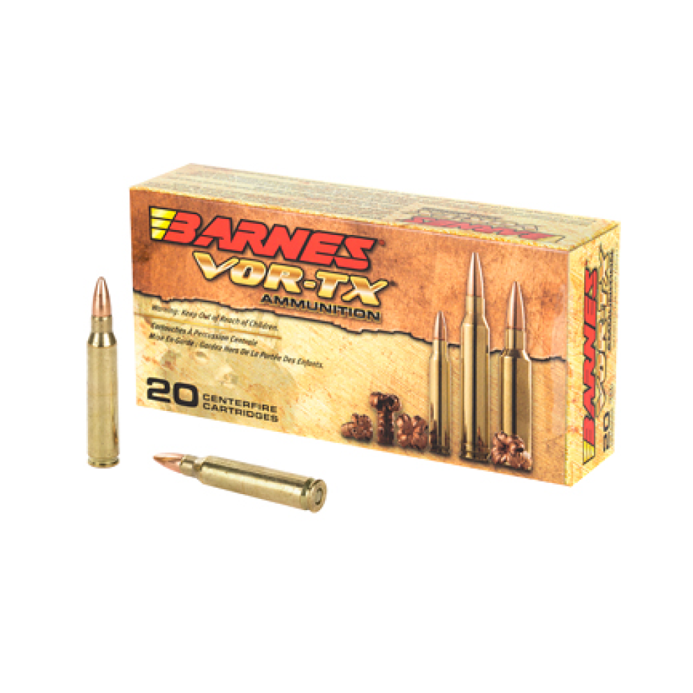Barnes Bullets VOR-TX Rifle 223 Rem 55 gr, Barnes TSX Flat Base (TSXFB), 20 Per Box/ 10 Cs 21520
