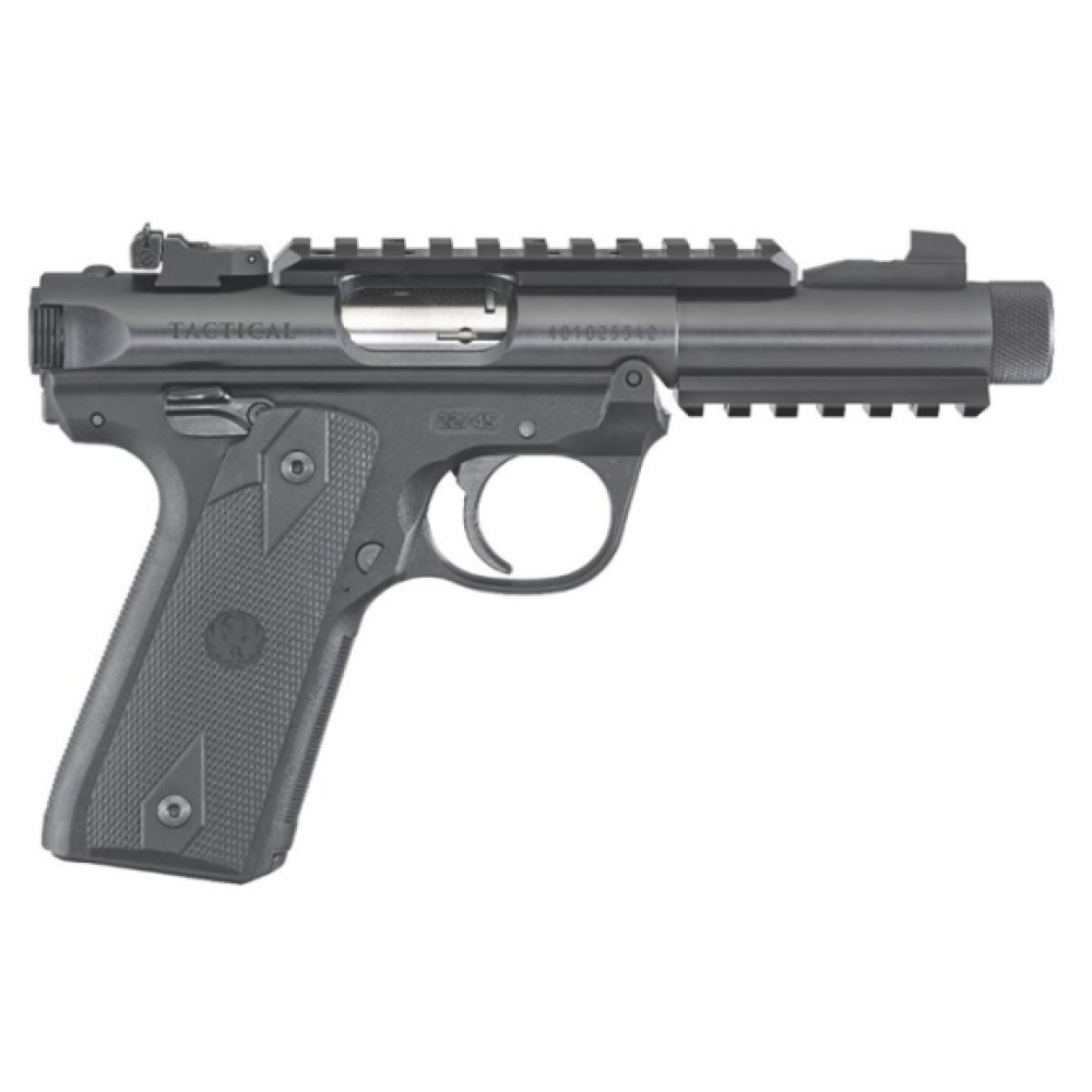 Ruger MKIV 22/45 TACTICAL 22LR 4.4" 40149|BLACK|1/2-28 TPI|10+1