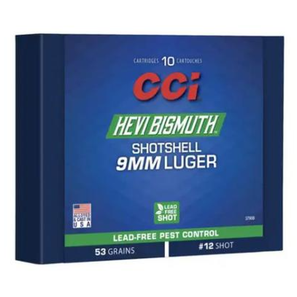 CCI Hevi Bismuth Centerfire Shotshell 9mm Luger 43gr 11 950 fps