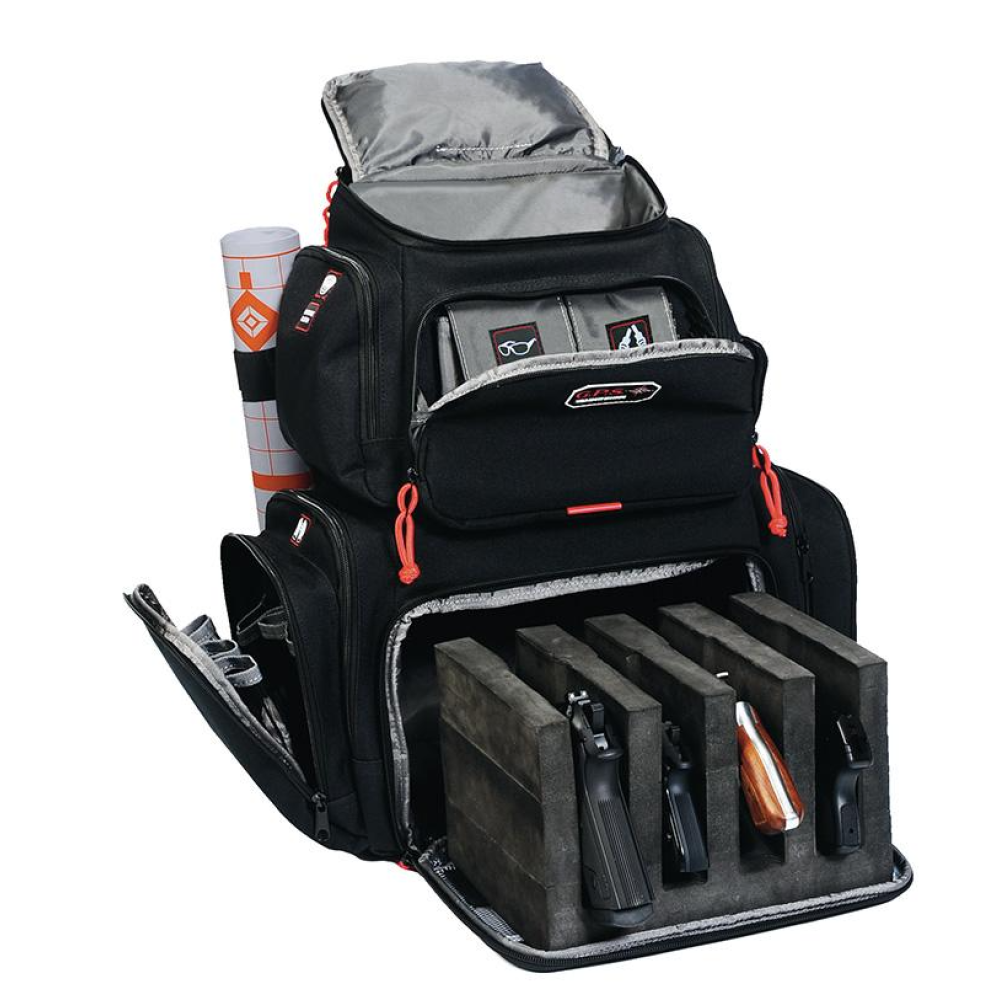 G-Outdoors Handgunner Backpack with 4 Handgun Cradle-Black