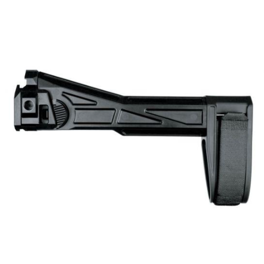 SB Tactical EVO2 Pistol Side Folding Brace Black SB LOGO