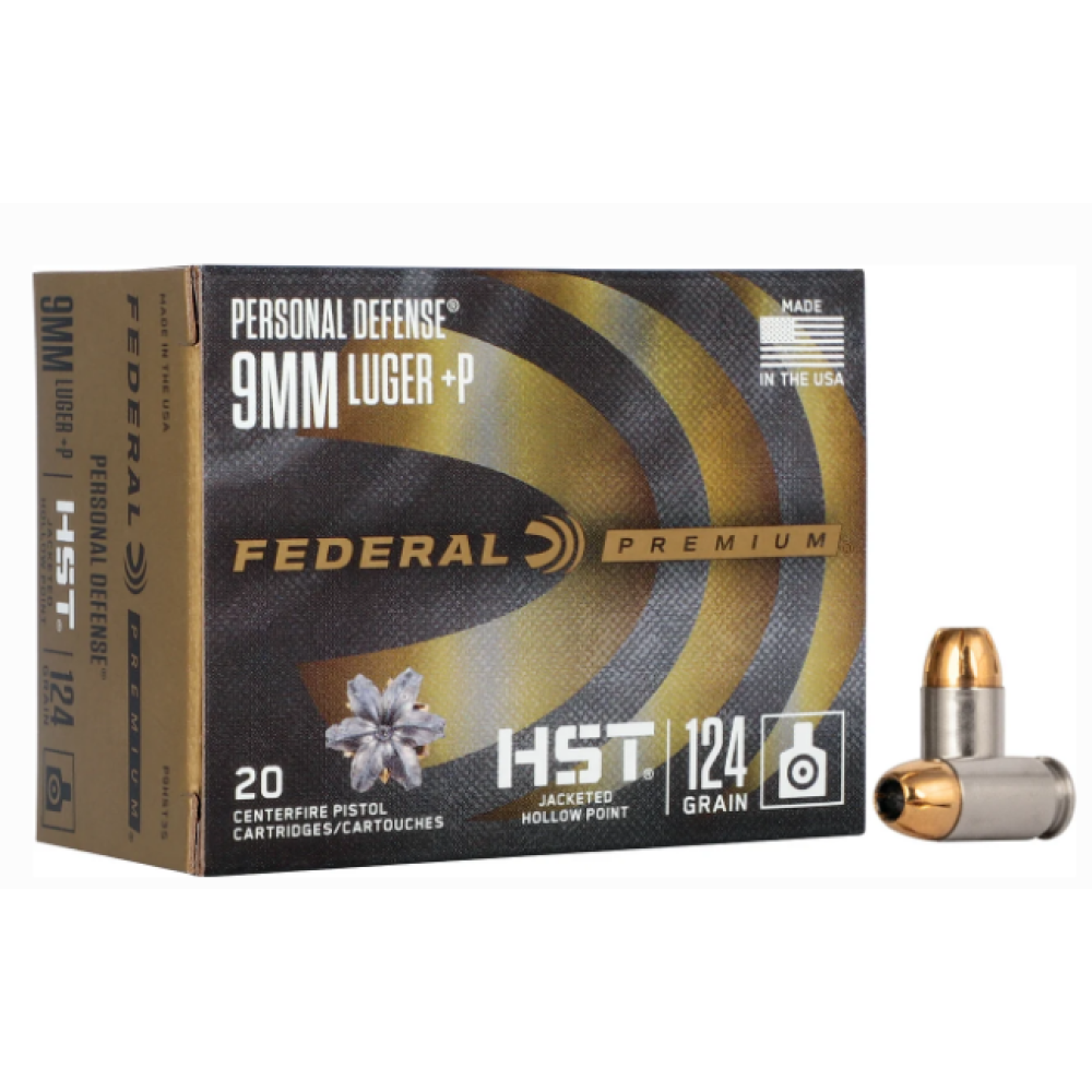 Federal Premium HST 9mm +P 124 Grain HST JHP