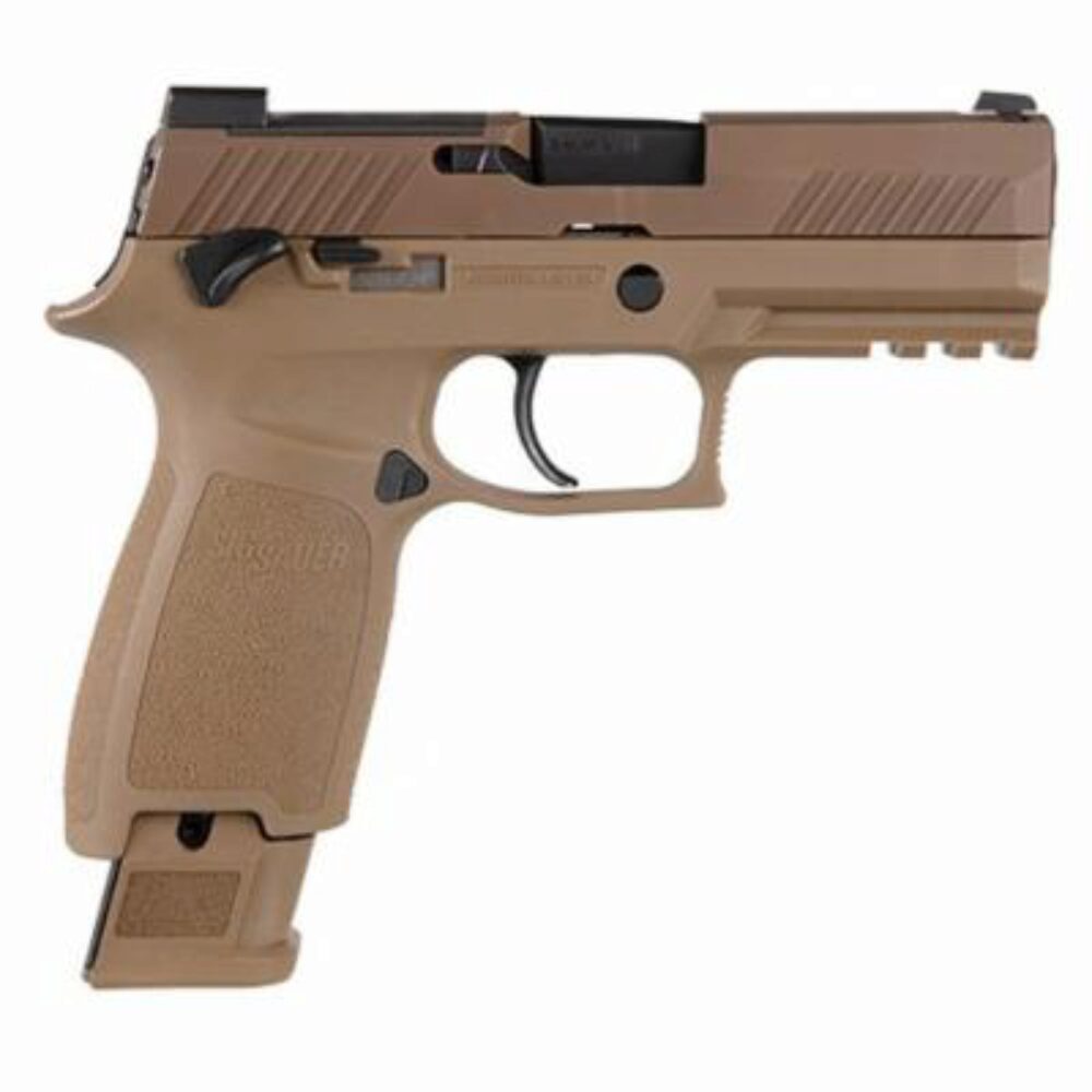 Sig Sauer 320CA9M18MS P320 M18 Carry 9mm Luger 17+1 3.90 Black Carbon Steel Barrel, Coyote PVD