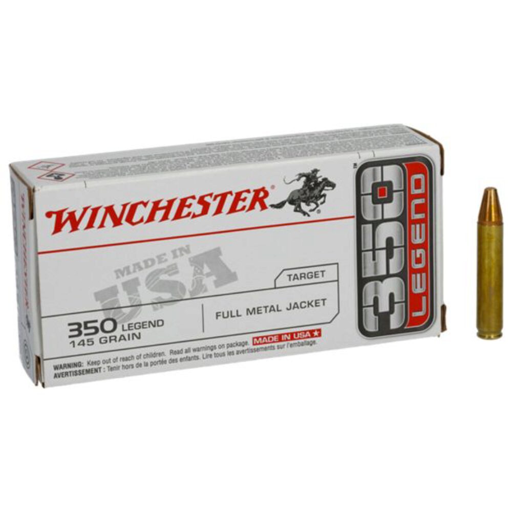 Winchester USA  300 Blackout 147 gr 1920 fps Full Metal Jacket Open Tip (FMJOT) 20 Bx USA300B147