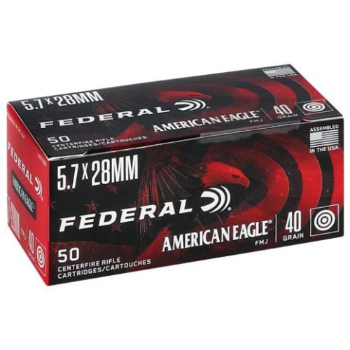 FEDERAL AE 5.7X28MM 40GR SPEER FMJ 50RD 10BX/CS