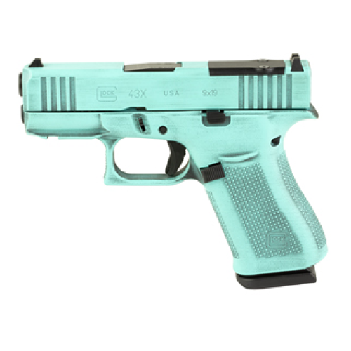 GLOCK 43X 9MM 10rd ROB EGG BLU