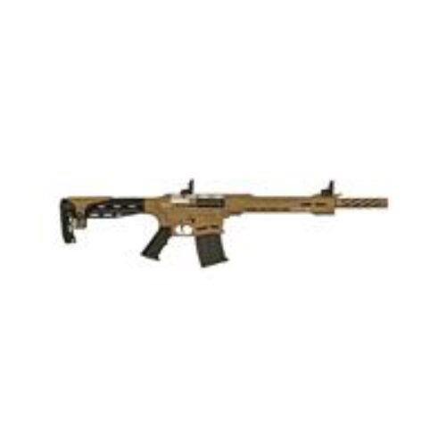 Citadel CBOSS2512FDE Boss-25  12 Gauge 3 5+1 (2) 18.75 Chrome-Lined Threaded Barrel, FDE Rec, Synthetic Stock w/Adjustable Comb, Muzzle Brake, Textured Grip Forend, Flip Up Sights, 5 Chokes