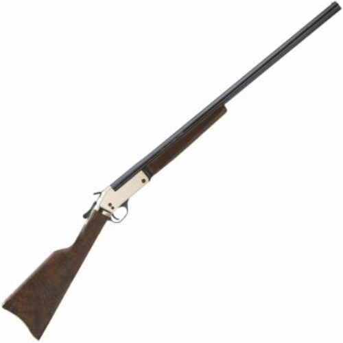 Henry H015B12 Single Shot  12 Gauge with 28 Blued Barrel, 3.5 Chamber, 1rd Capacity, Polished Brass Metal Finish & American Walnut Stock Right Hand (Full Size)