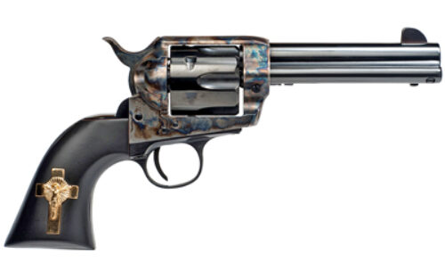 CIMARRON HOLY SMOKER .45LC FS 4.75" CC/BL GOLD CROSS BLACK