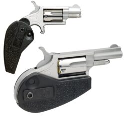 North American Arms 22LLRHG Mini-Revolver  22 LR 5 Shot 1.63 Barrel, Overall Stainless Steel Finish, Black Synthetic Holster Grip