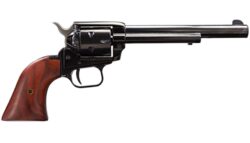 Heritage Mfg RR22MB6 Rough Rider  22 LR/22 WMR 6 Shot 6.50 Black Barrel, Cylinder & Frame, Cocobolo Grips