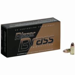 CCI 5203 Blazer Brass Handgun 9mm Luger 147 gr Full Metal Jacket (FMJ) 50 Per Box/ 20 Cs