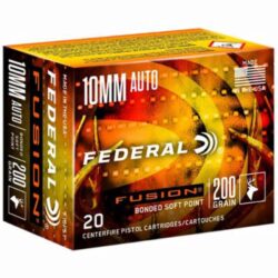 Federal F10FS1 Fusion Handgun 10mm Auto 200 gr Fusion Soft Point 20 Per Box/ 10 Cs