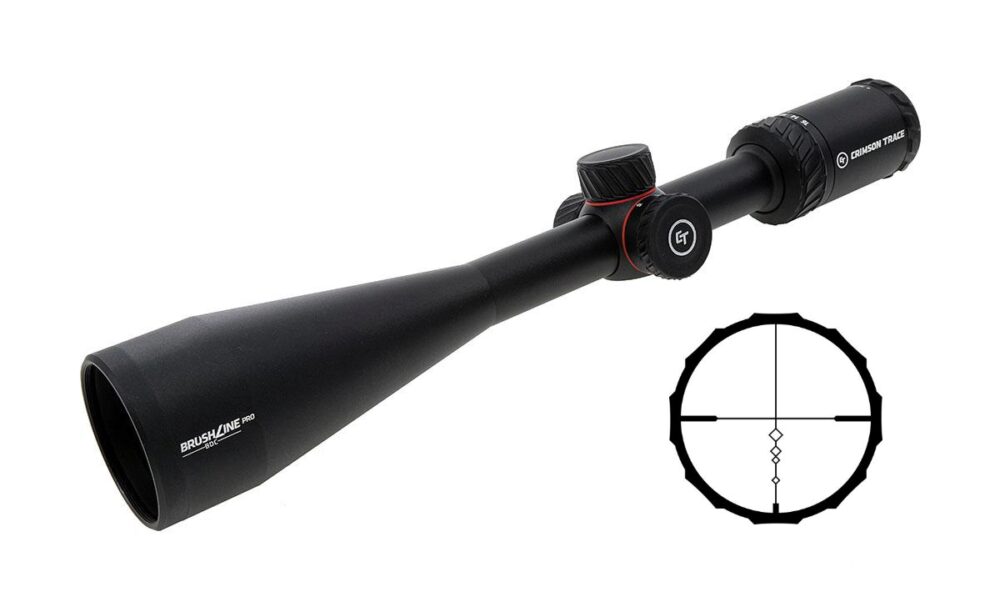Crimson Trace 0101420 Brushline Pro Black Anodized 4-16x50mm 1 Tube BDC Pro Reticle