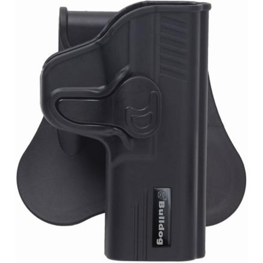 Bulldog Rapid Release Polymer holster w/paddle-RH Fits Glock 19